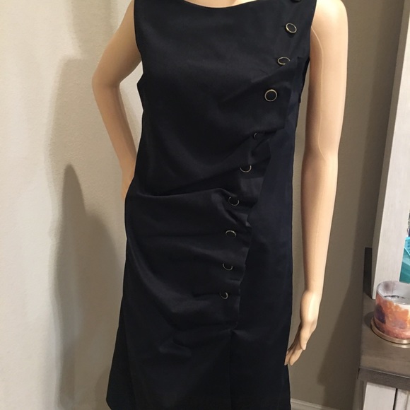 NWOT - RICHARD MALCOLM BLACK SLEEVLESS DRESS – SZ 4 - Picture 11 of 13